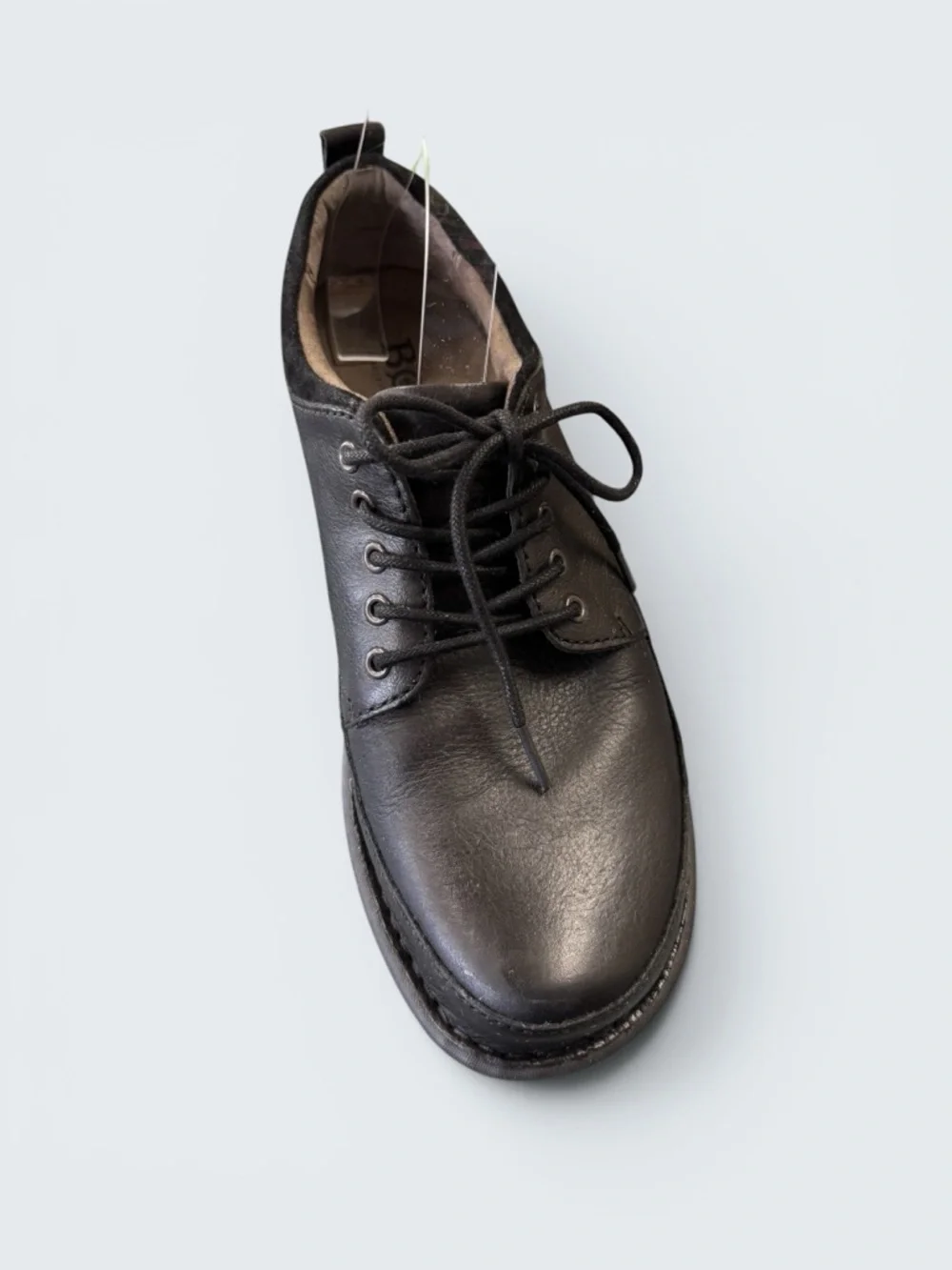 Born Men's Black Leather Casual Lace Up Shoes Size 9